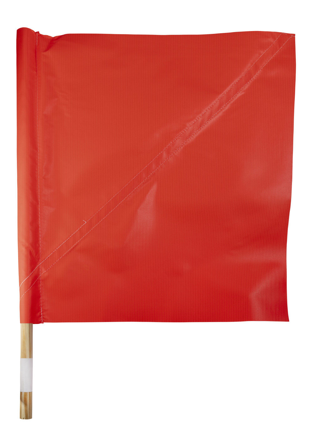 C H Hanson Traffic Flag with 24 Inch Wood Handle, Nylon Flag – 55300
