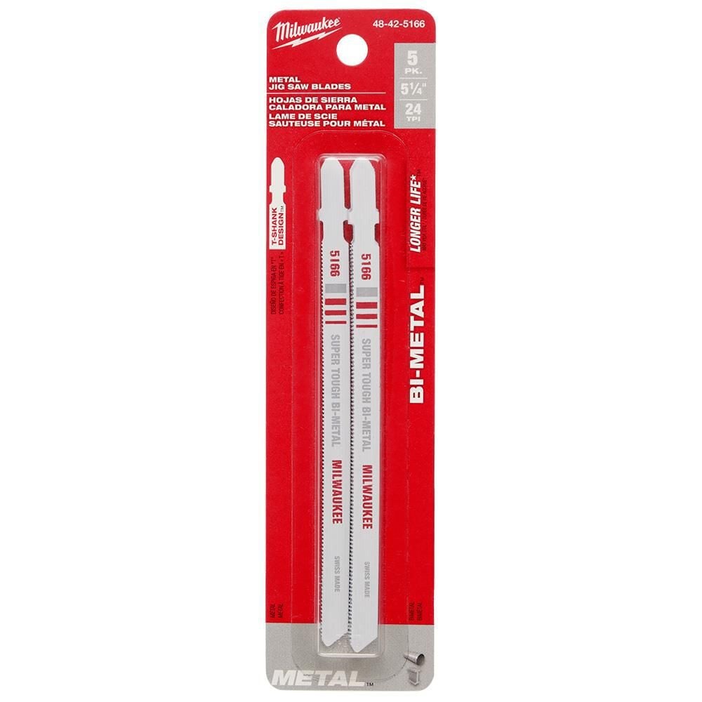 Milwaukee 5-1/4 in. 24 TPI Bi-Metal Jig Saw Blade 5PK, large image number 8