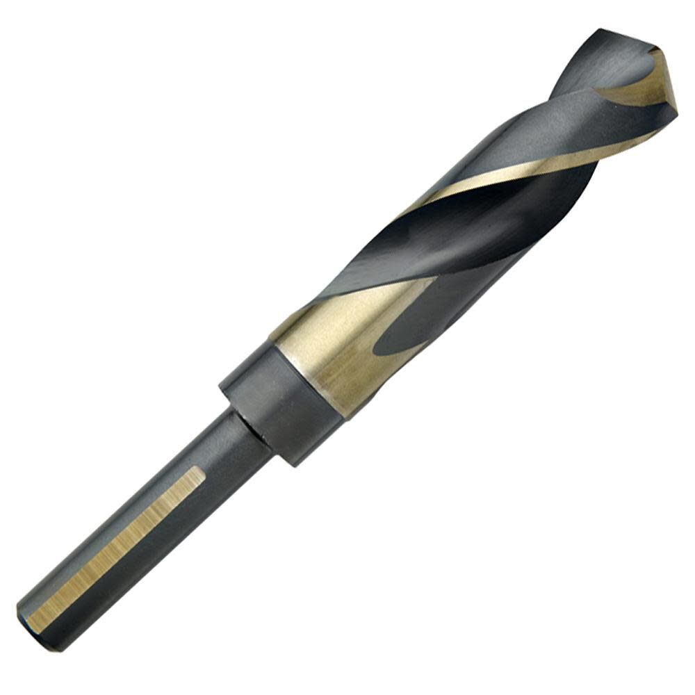 Champion Cutting Tool 35/64in Black Gold Silver & Deming 1/2in Shank Drill, large image number 1