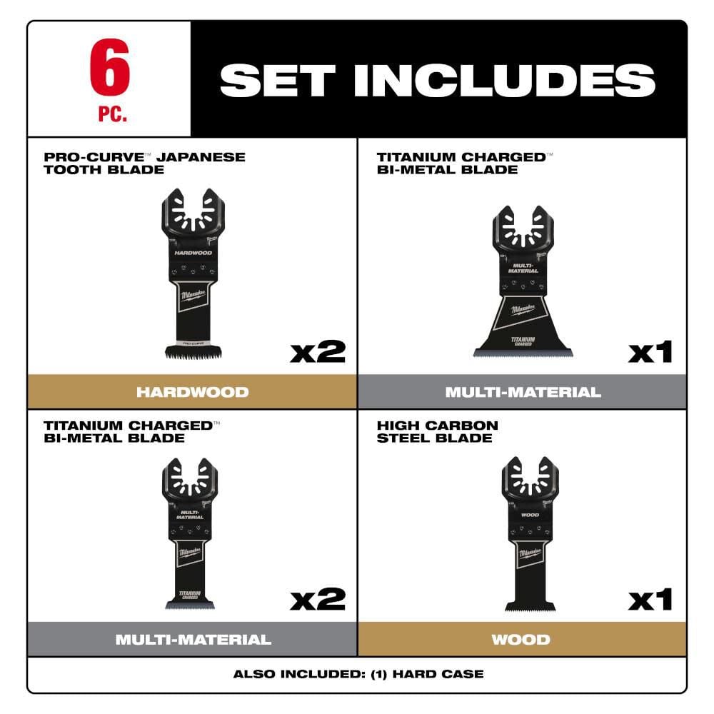 Milwaukee M18 Multi-Tool Kit & OPEN-LOK 6 Piece Mulit-Tool Blade Kit Bundle, large image number 3