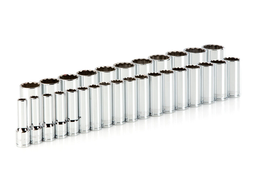 Tekton 1/2 Inch Drive Deep 12-Point Socket Set, 29-Piece (10-38 mm), large image number 2
