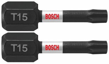 Bosch Impact Tough 1 Inch Torx #15 Insert Bits 2 Piece