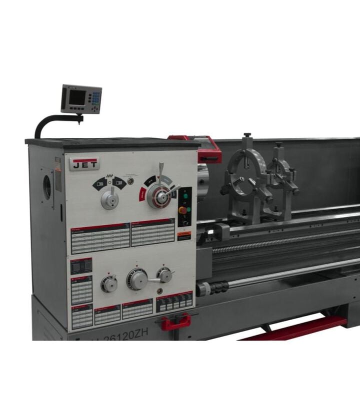 JET GH-26120ZH with Newall DP700 DRO Metalworking Lathe, large image number 2