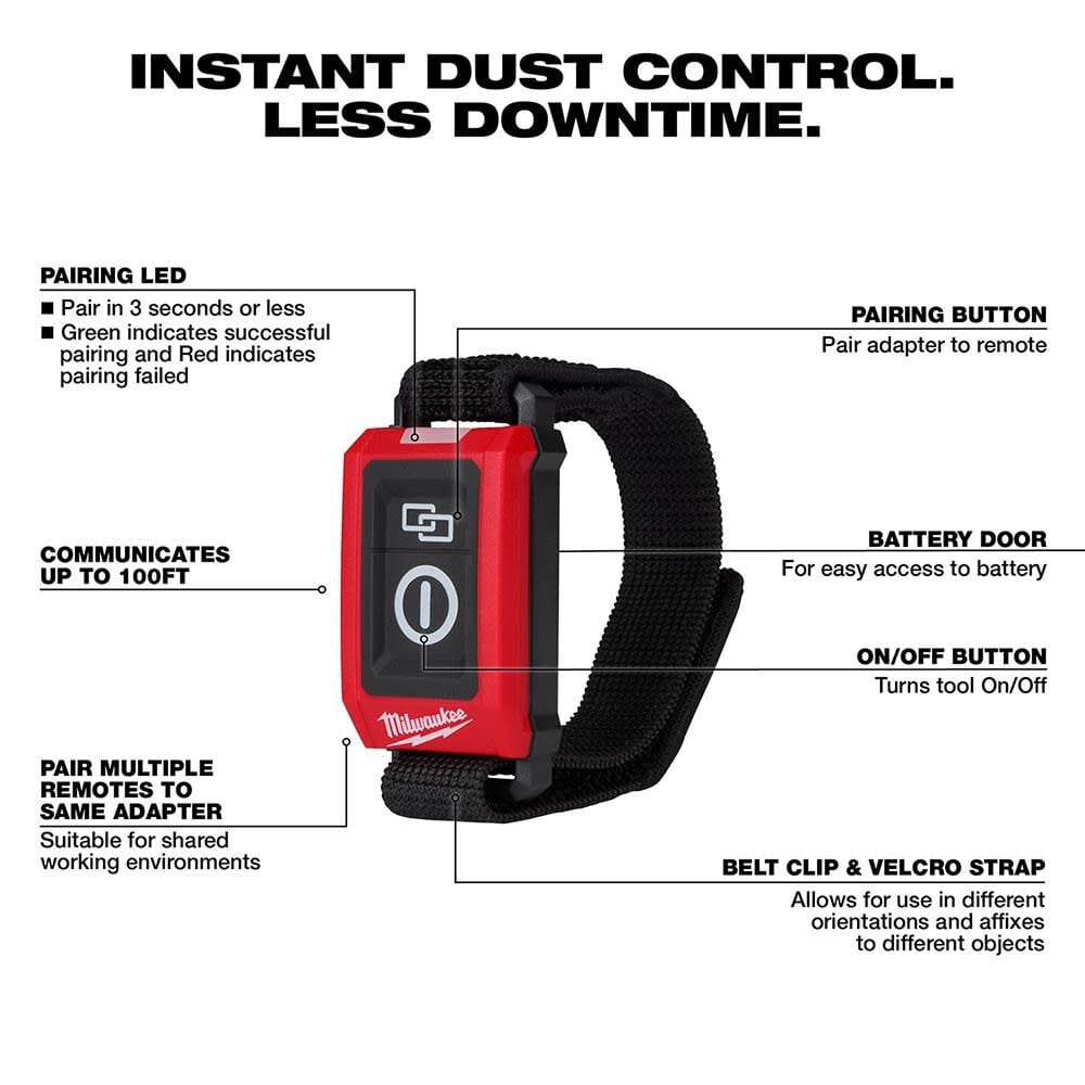 Milwaukee Wireless Dust Control Adapter Remote Kit 0950 20 Simolary simolary.com 10