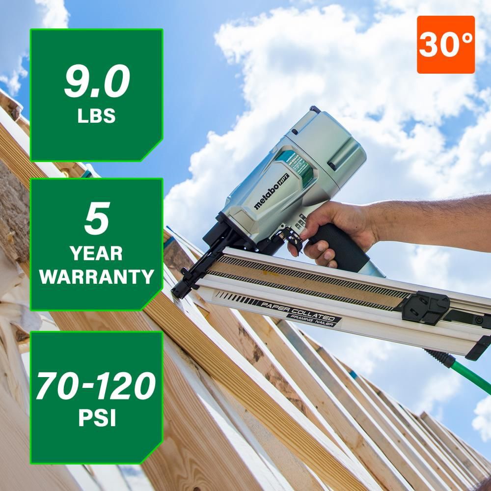 Metabo HPT 3-1/4in Clipped Head Paper Collated Framing Nailer, large image number 3