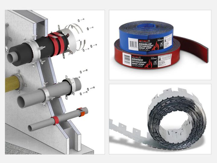 Specified Technologies Inc Series SSW Metal Restraining Collar (25' Roll) for Use with SSWRED/SSWRED2 Wrap Strip, large image number 3