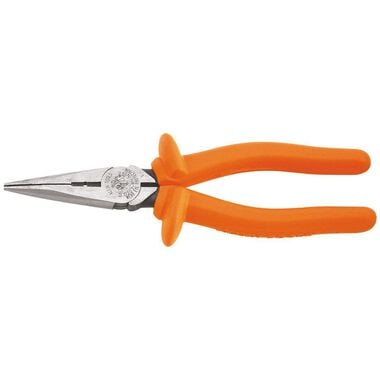 Klein Tools Long Nose Pliers Insul Cut 8in L, large image number 0