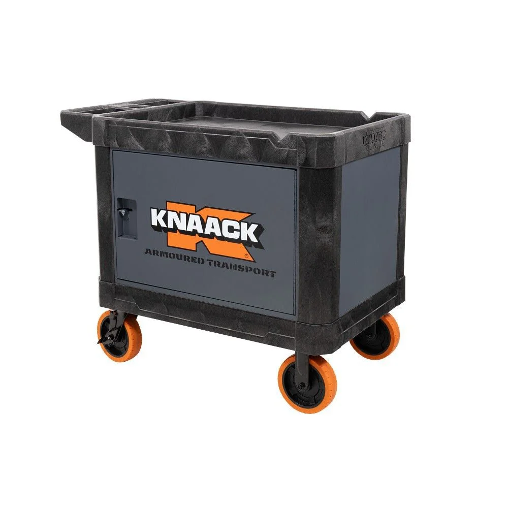 Knaack 45.5 Inch x 27 Inch x 37 Inch Steel and HDPE Armored Transport, Gray, large image number 1