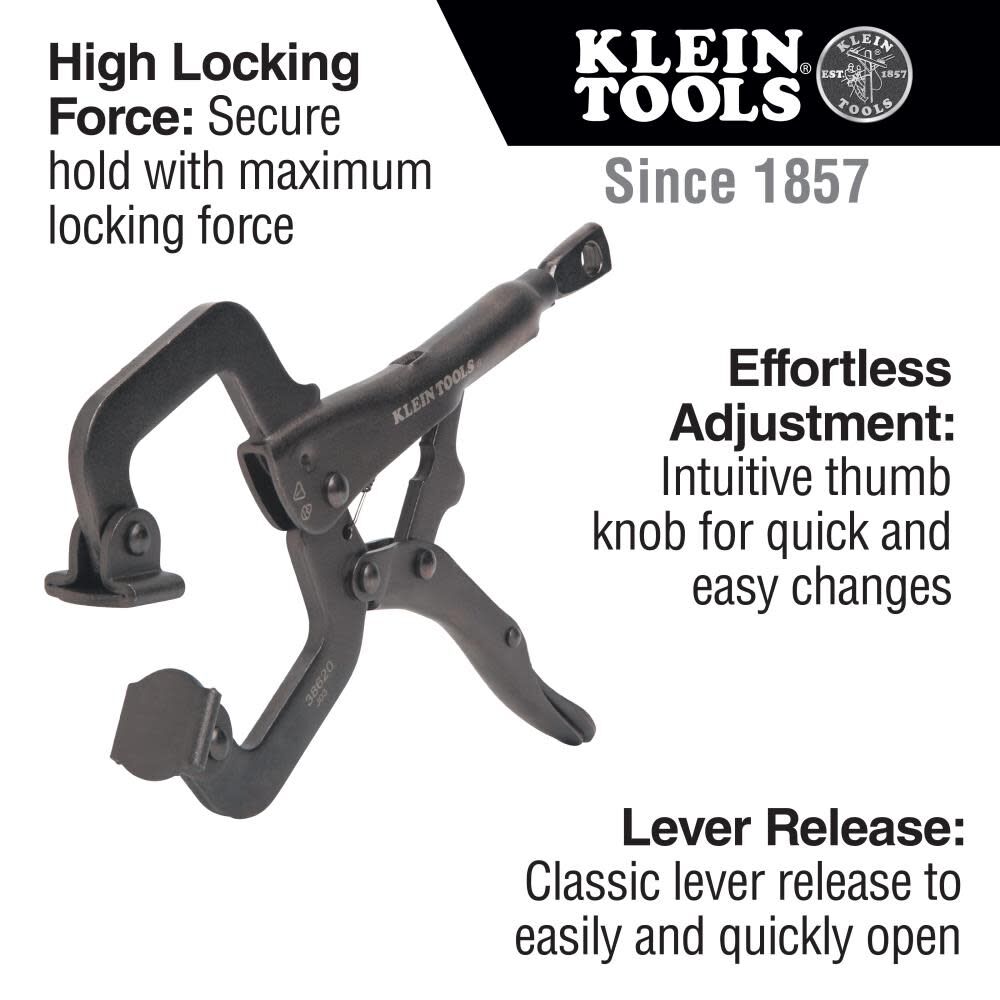 Klein Tools C-Clamp Locking Pliers, 6 Inch, large image number 2