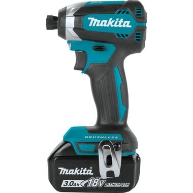 Makita 18V LXT Lithium-Ion Brushless Cordless Impact Driver Kit (3.0Ah), large image number 2