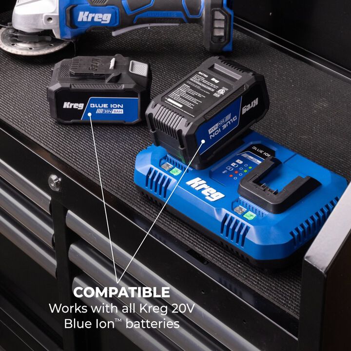 Kreg 20V BlueIon Dual Fast Charger, large image number 7