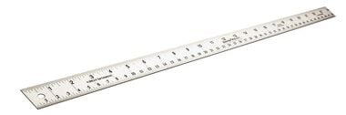 US Tape 24 In. stainless steel ruler with patented CenterPoint scale