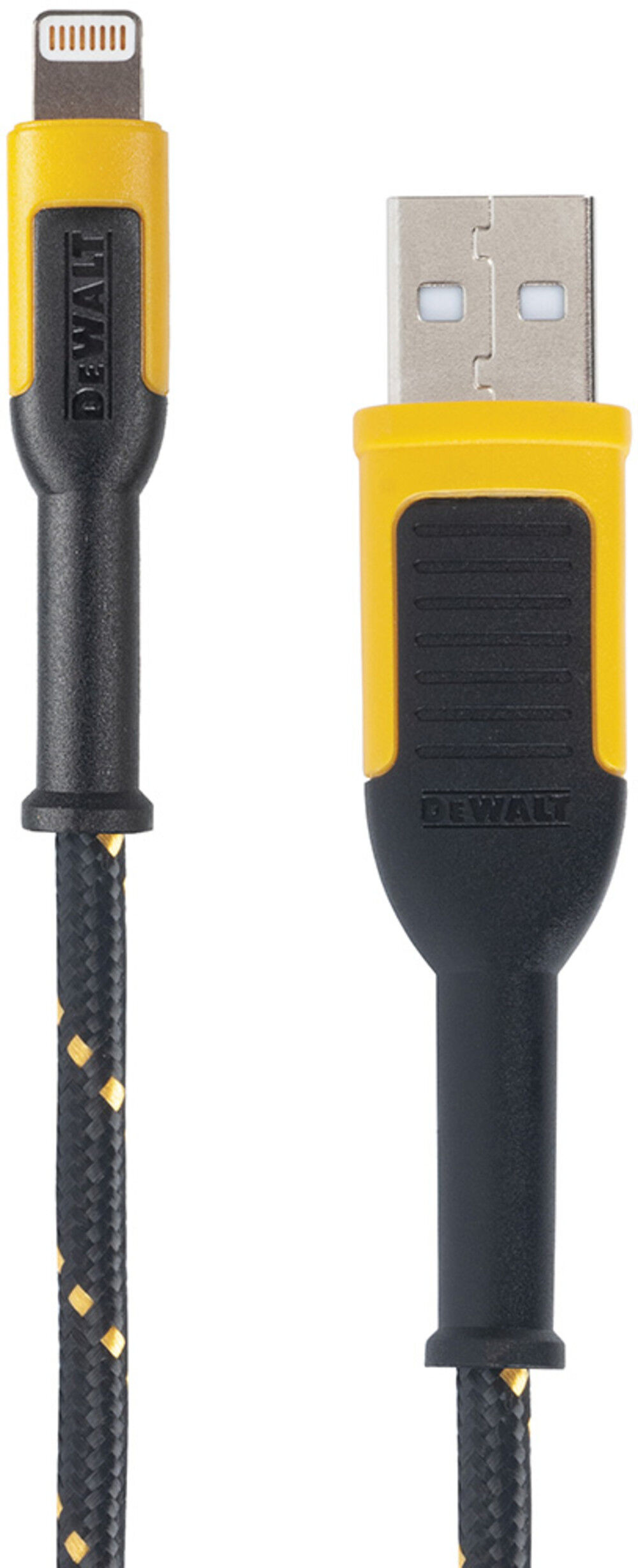 DEWALT Phone Charger Lightning Reinforced Braided Cord 4′ – 131 1359 DW2
