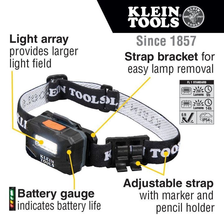 Klein Tools Rechargeable Light Array Headlamp, large image number 1