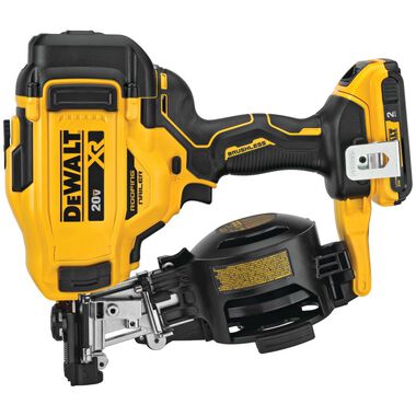 DEWALT 20V MAX 15 Cordless Coil Roofing Nailer Kit