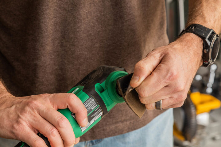 Spyder 3.5 Inch Oscillating Tool Detail Sanding Kit, 80/120/220 Grit, Hook & Loop, 10 Pieces, large image number 6