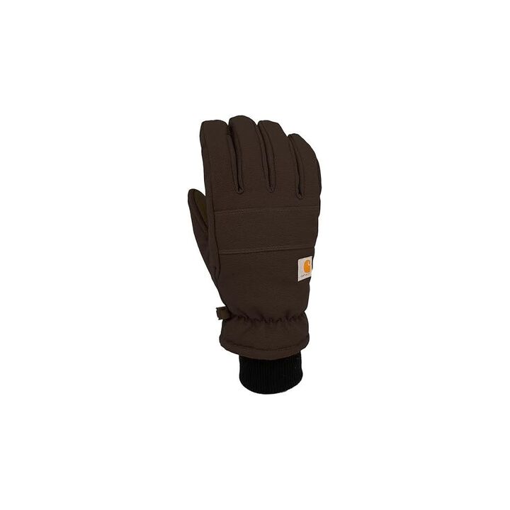 Carhartt Duck and Synthetic Leather Knit Cuff Gloves Womens Black Medium, large image number 1
