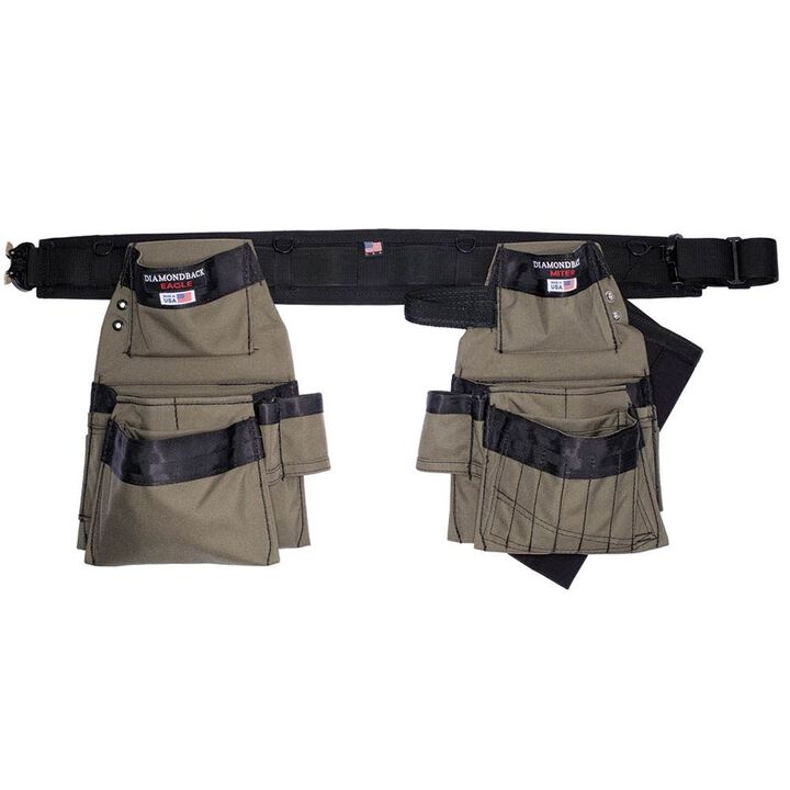 Diamondback Toolbelts 4in Medium Ranger Green Artisan Tool Belt