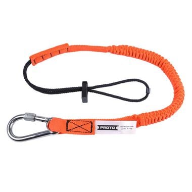 Proto Elastic Lanyard With Screw Gate Carabiner - 15 lb.