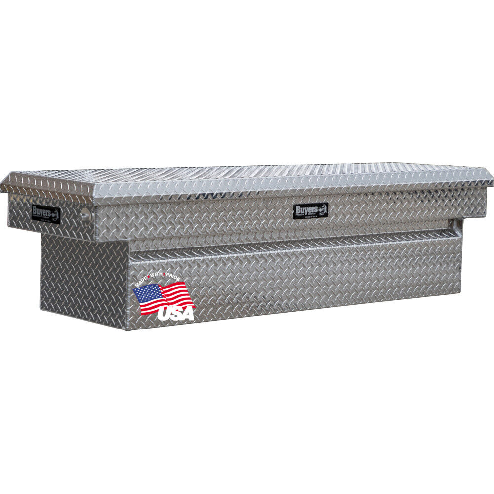 Buyers Products Company 18 x 27 x 71 Inch Diamond Tread Crossover Truck Box Aluminum – 1709445