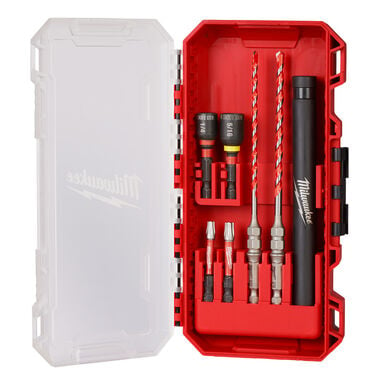 Milwaukee SHOCKWAVE Impact Duty Carbide Hammer Drill Bit Concrete Screw Install Kit 7pc, large image number 0