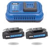 Kreg Blue Ion 20V 2.0 Ah Lithium Ion Battery 2 Pack and Fast Charger Starter Kit, small image number 1