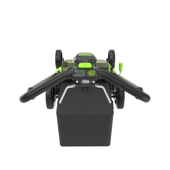Greenworks 80V 25in Cordless Dual Blade Self Propelled Lawn Mower Kit with 4Ah Battery & Charger, large image number 3
