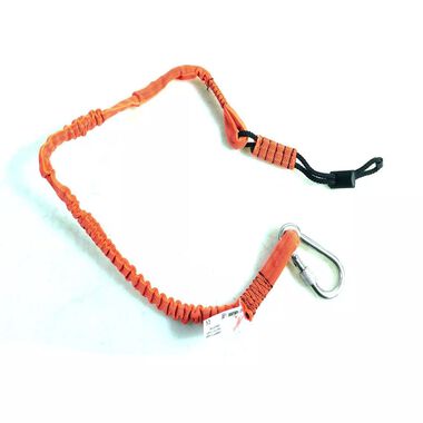 Guardian Fall Protection 10 Lbs 34-56 Inch Bungee Tool Tether with Screw-Gate & Cord Loop Ends
