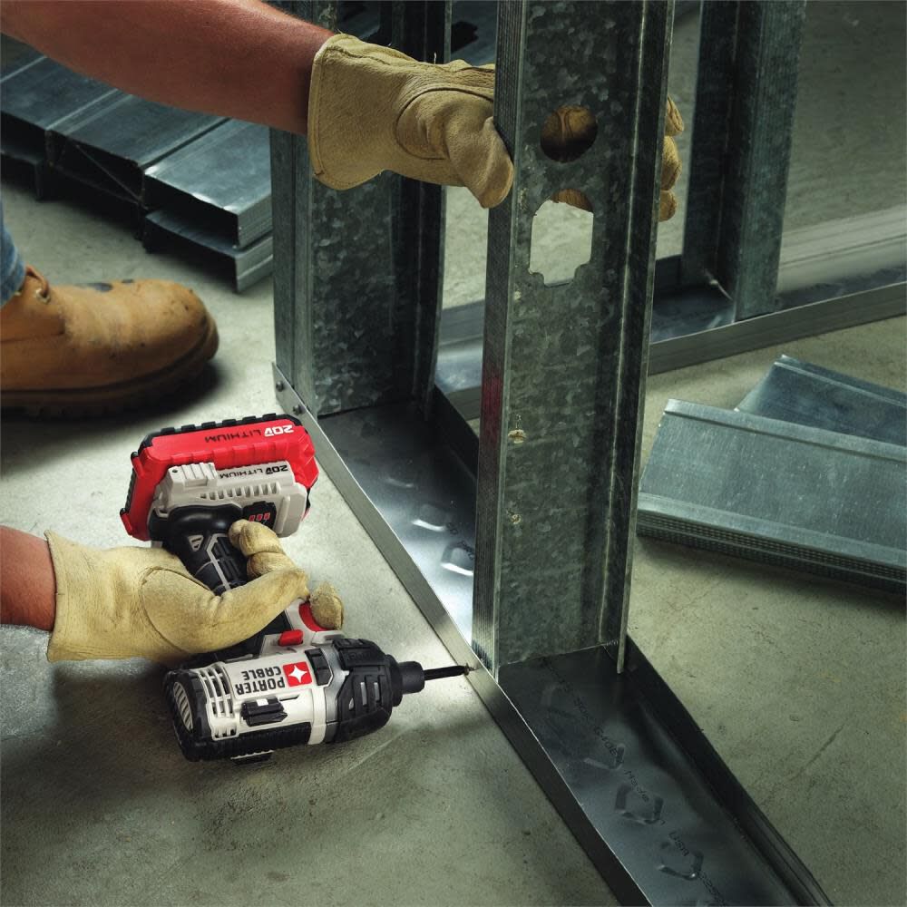 Porter cable 20v lithium impact driver best sale