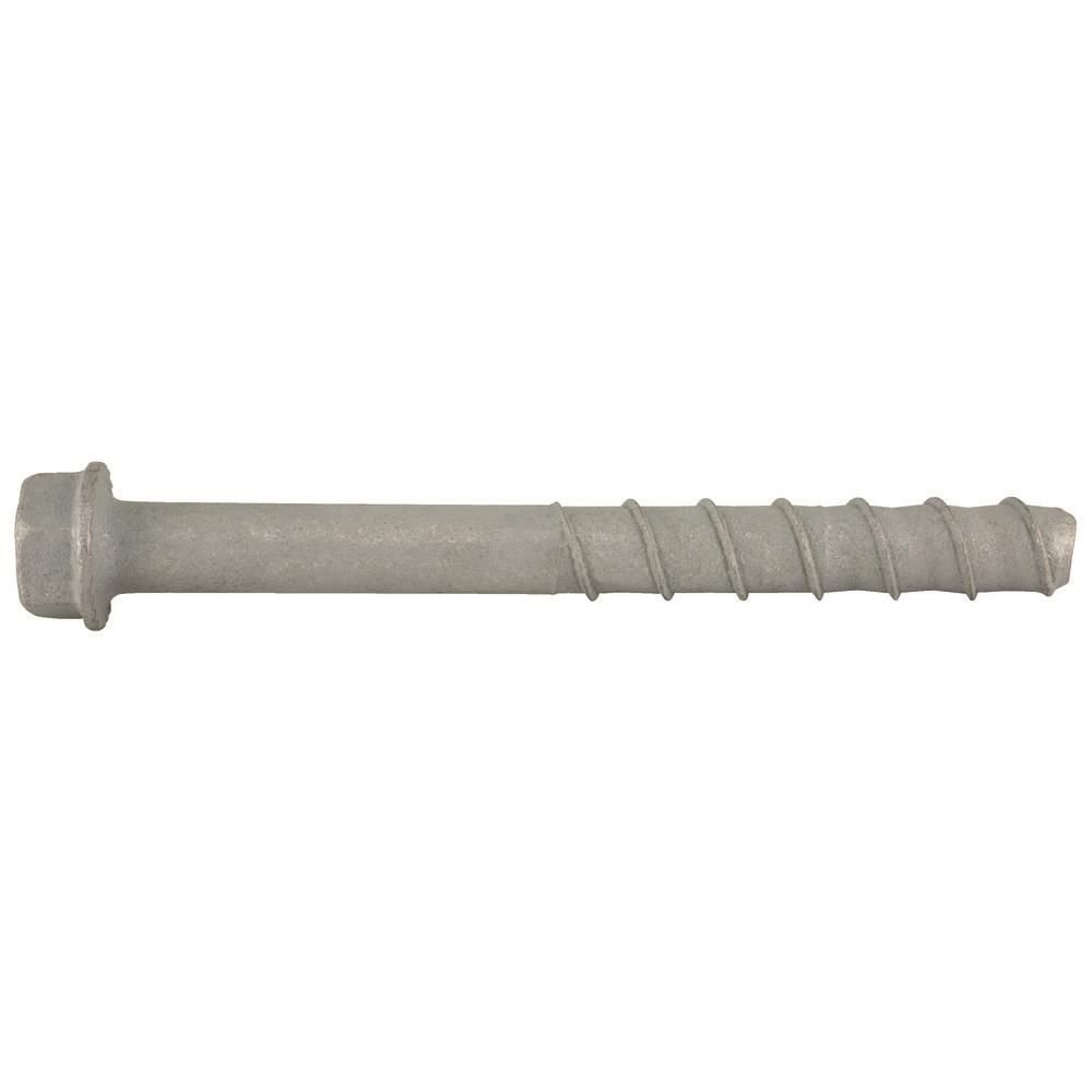 DEWALT Screw-Bolt+ 3/4 x 8 Inch Mechanically Galvanized Hex Head Concrete Screw Anchor 10 Pieces, large image number 1