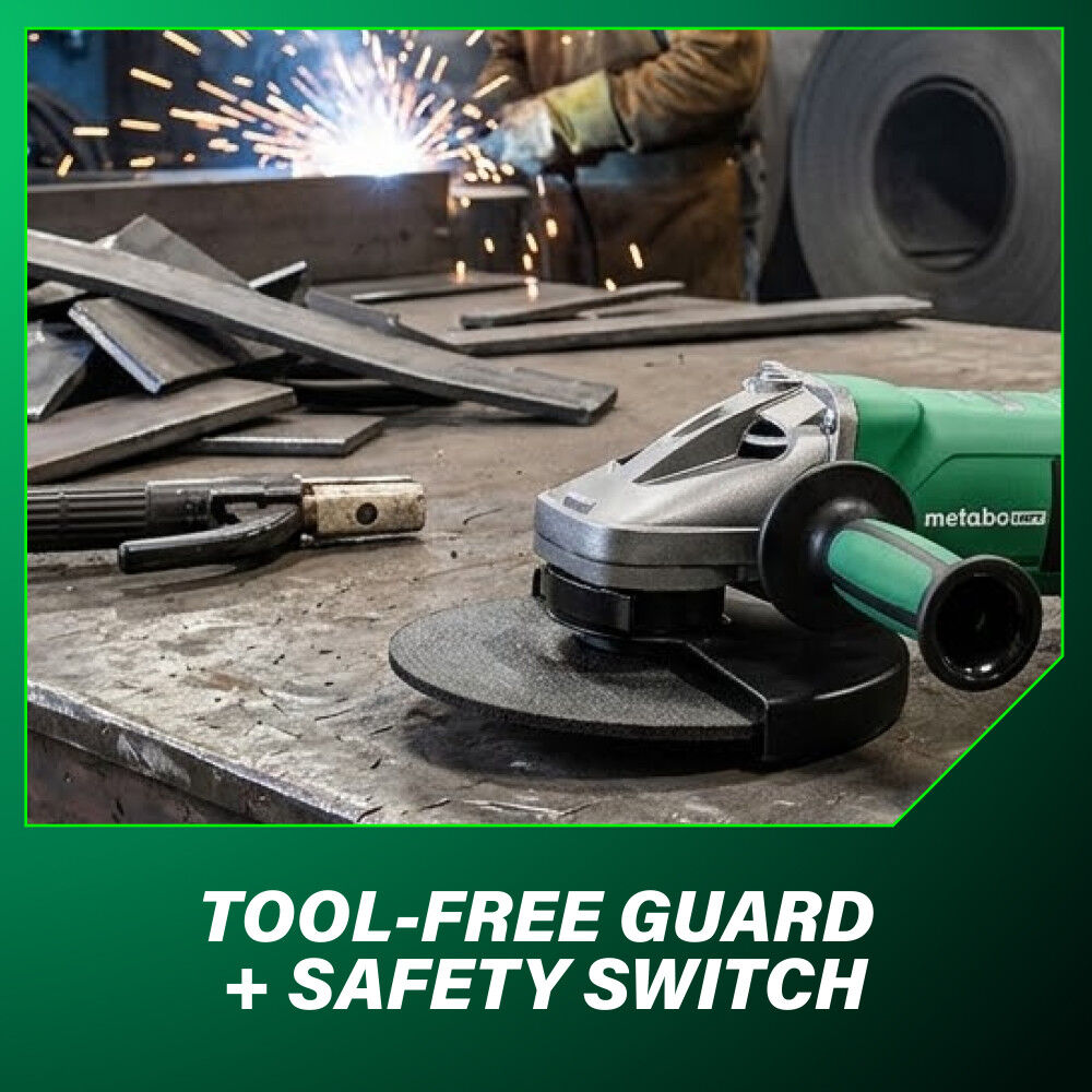 Metabo HPT Pro Series W 24-230 MVT 9 Inch Angle Grinder, large image number 10