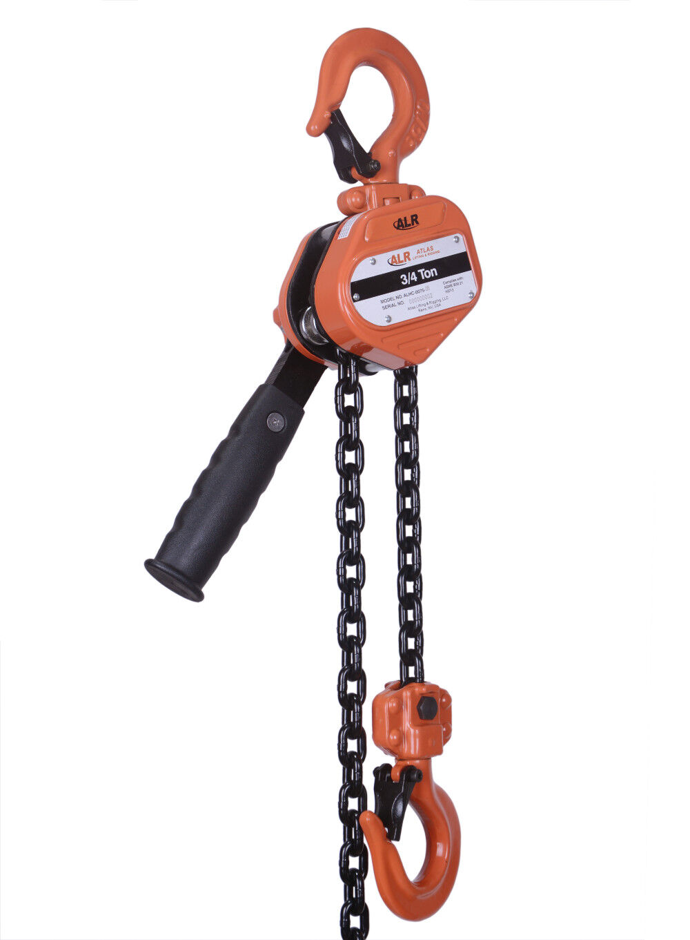 Atlas Lifting and Rigging ALCH 3/4 Ton Compact Lever Hoist 1650 lbs 10 Ft. Chain, large image number 1