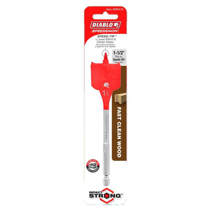 Diablo Tools 1-1/2in x 6in SPEEDemon Spade Bit, large image number 2
