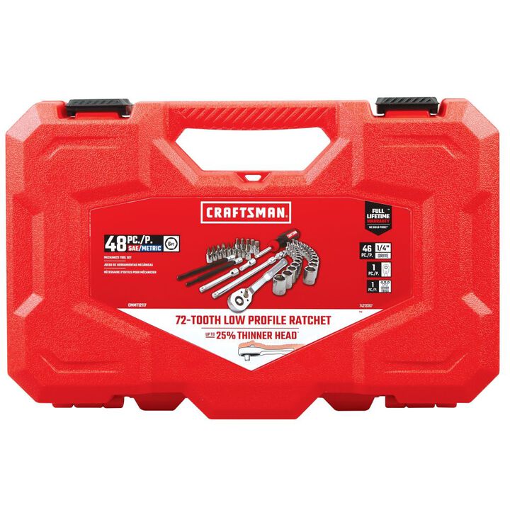 CRAFTSMAN 1/4-in Drive Mechanics Tool Set, 48pc, large image number 3