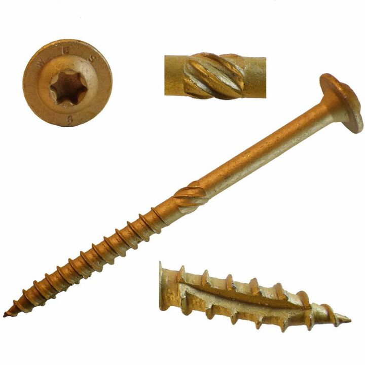 Western Builders Supply 2-1/2 In. Bronze Round Washer Head Type 17 Construction Lag Screw, large image number 1