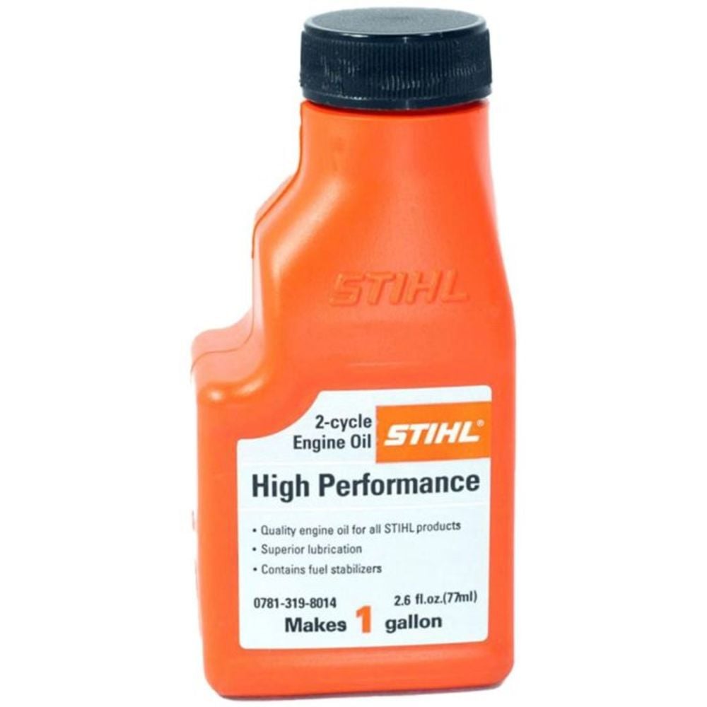Stihl Blue High Performance 2-Cycle Engine Oil 50:1 1 Gal Mix 2.6oz 6 Pack, large image number 3