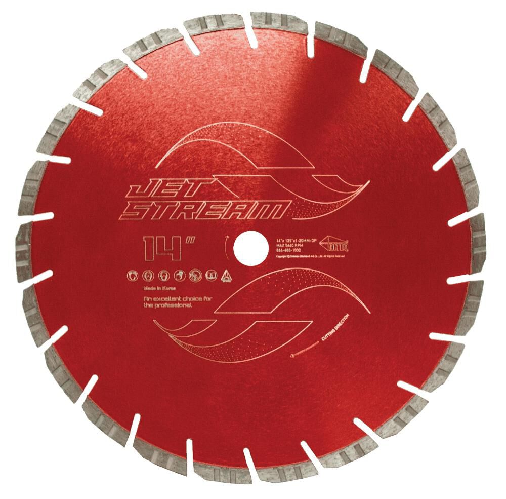 Diteq Jet Stream 12 Inch Economy Segmented Turbo Rim Diamond Blade for Concrete, large image number 1