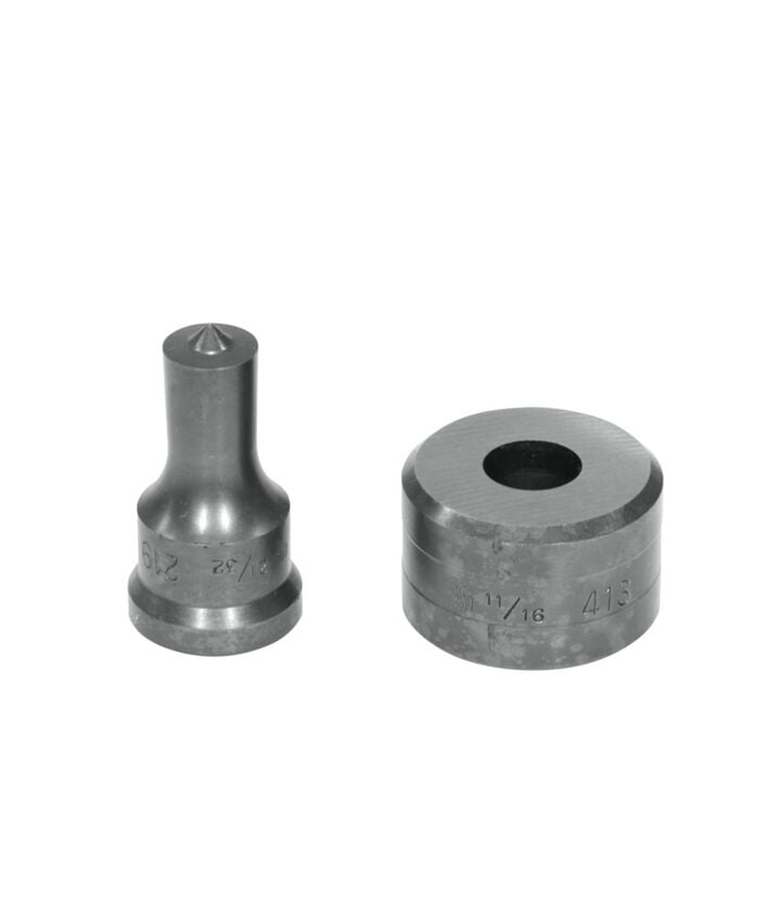 Edwards 21/32 Inch Punch x 11/16 Inch Die Steel Round Punch & Die Set