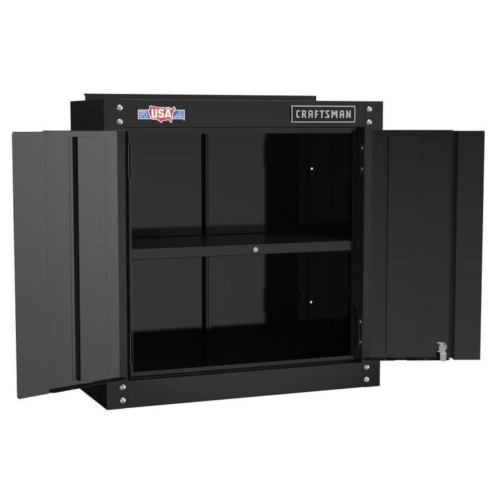 CRAFTSMAN S2000 Series 28 Inch Wide Wall Cabinet, Black, large image number 3