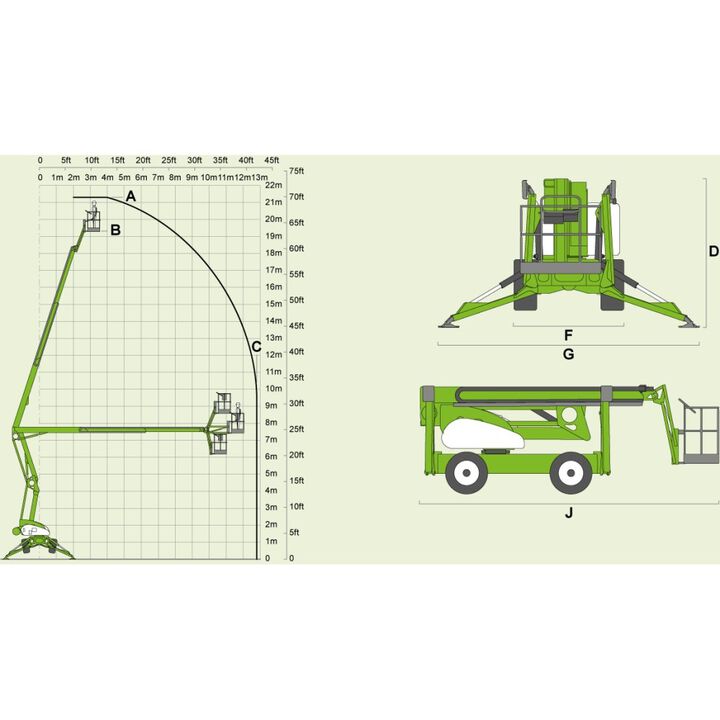 Niftylift SD64 4x4x4 63 ft 6 in Self Drive Work Platform, large image number 7
