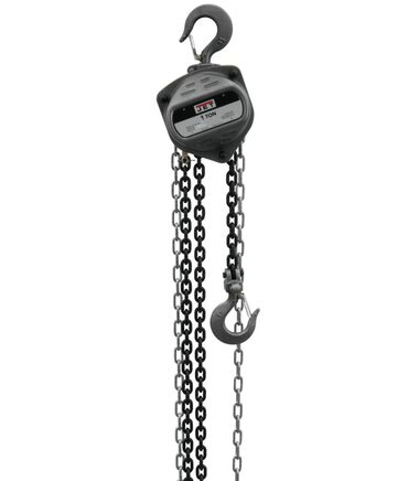 JET S90-100-10 1-Ton Hand Chain Hoist with 10 Ft. Lift
