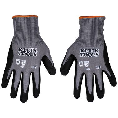 Klein Tools A2 Cut Knit Dipped Gloves, Large, 2pk
