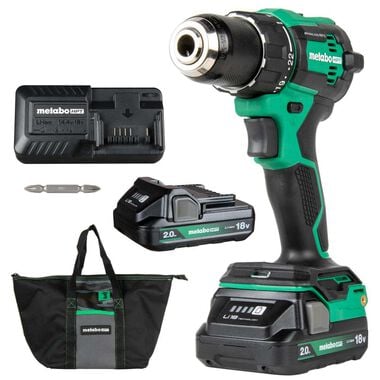 Metabo HPT 18V MultiVolt Cordless Brushless Hammer Drill Kit (2 x 2.0Ah)