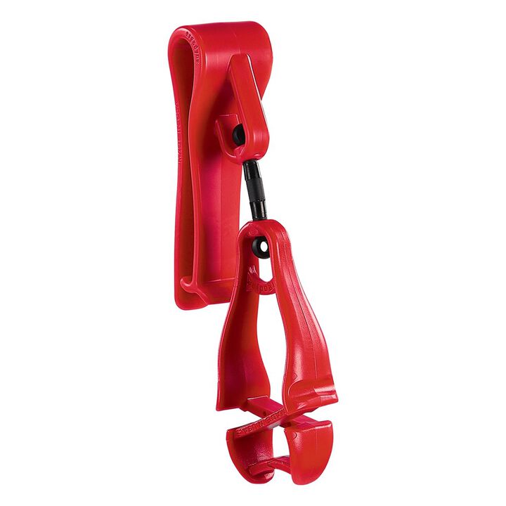 Ergodyne Squids 3425 Swiveling Glove Clip Holder & Belt Clip Red