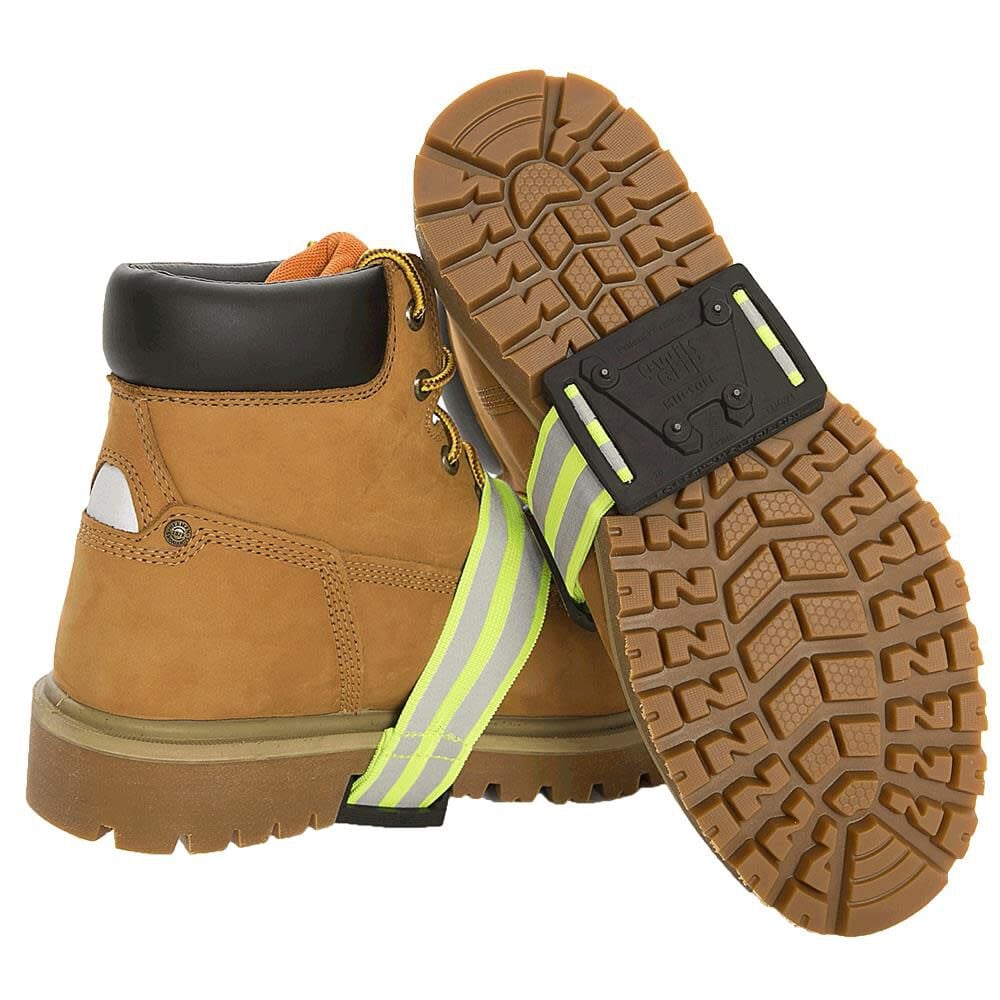 Due North Qwik-Grip Stud Mid-Sole Footwear Traction Aid Tungsten Carbide Spikes Universal Unisex Black/Green, large image number 1