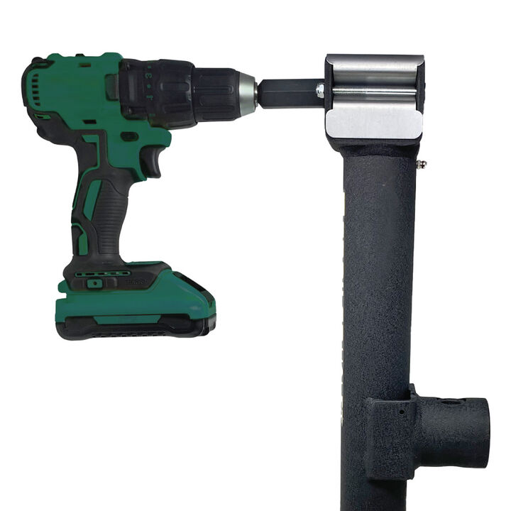 Trailer Valet TVJX5-S - 5000 lbs Side Pipe Mount Bracket Drill Jack with Wheel, large image number 3