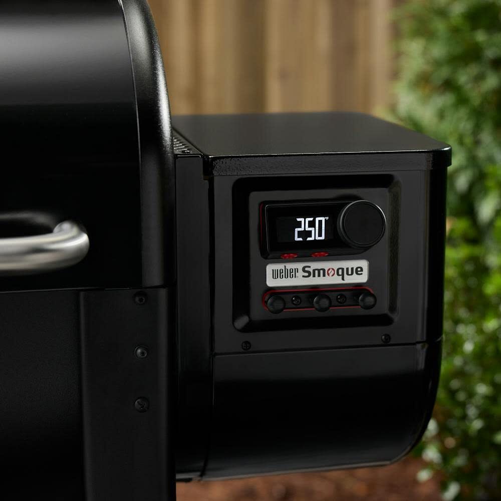 Weber Smoque 22 Inch Wood Fired Pellet Smoker, Black, large image number 5