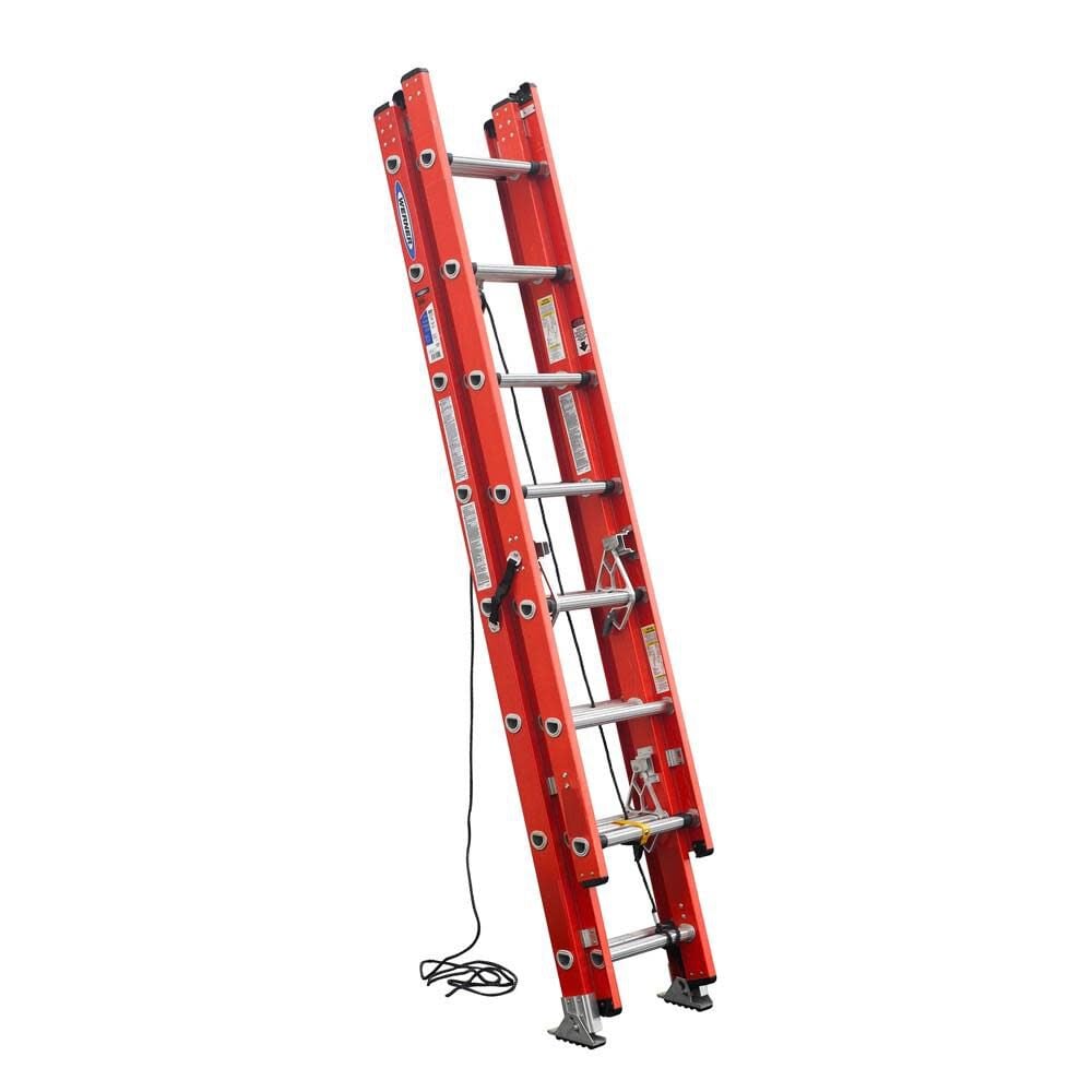 Werner 20 Ft. Type IA Fiberglass Compact Extension Ladder – D6220-3