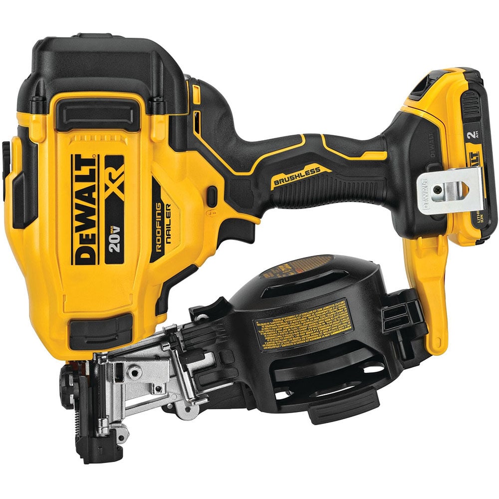 DEWALT 20V MAX 15 Cordless Coil Roofing Nailer Kit - DCN45RND1