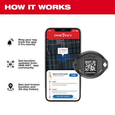 Milwaukee ONE-KEY Bluetooth Tracking Tag, large image number 4